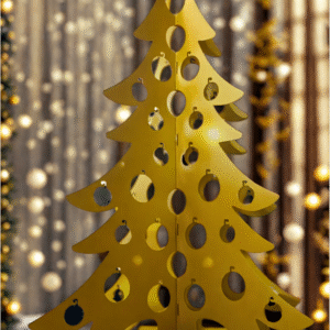 Sapin Contemporain Doré