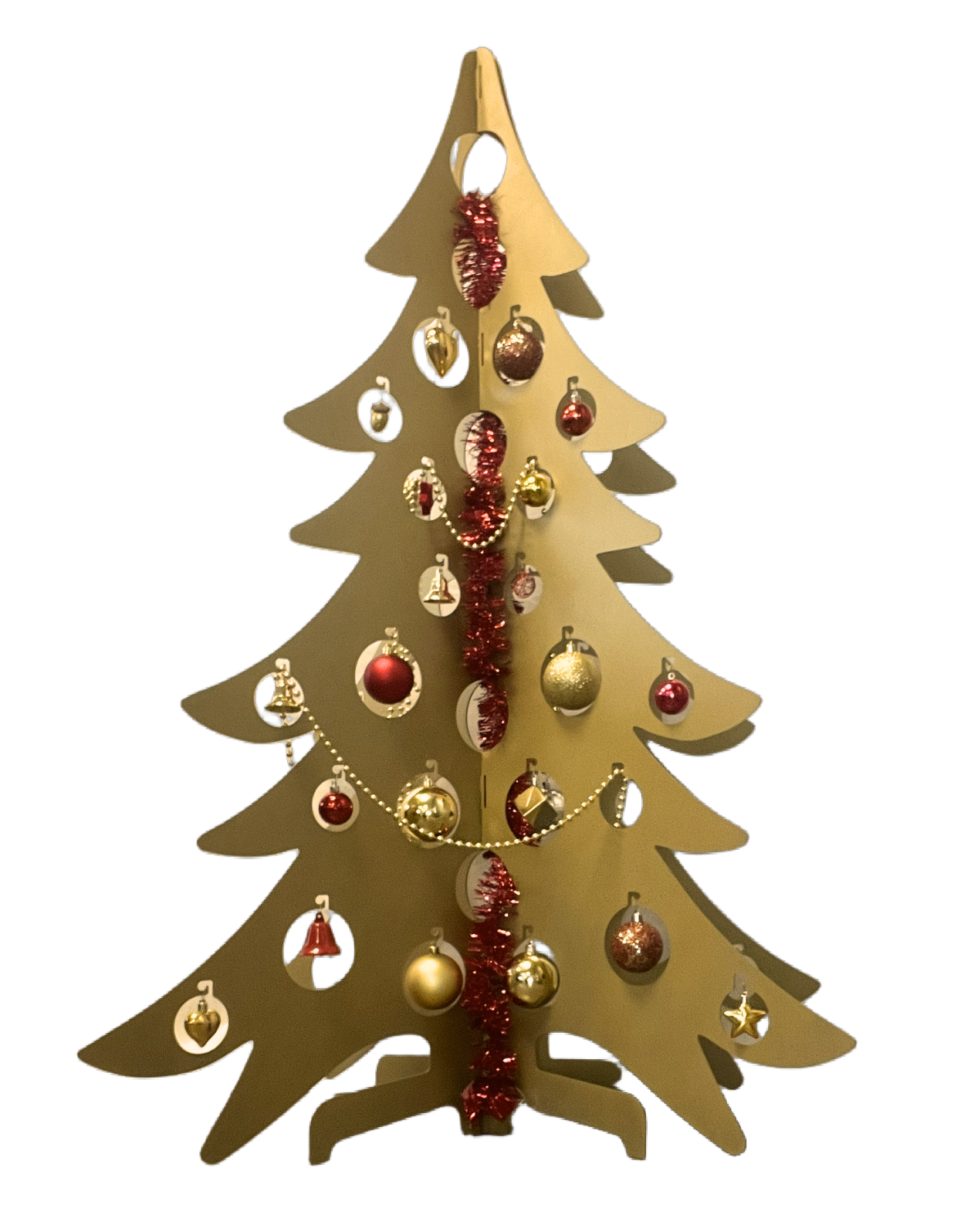 Sapin Contemporain Doré